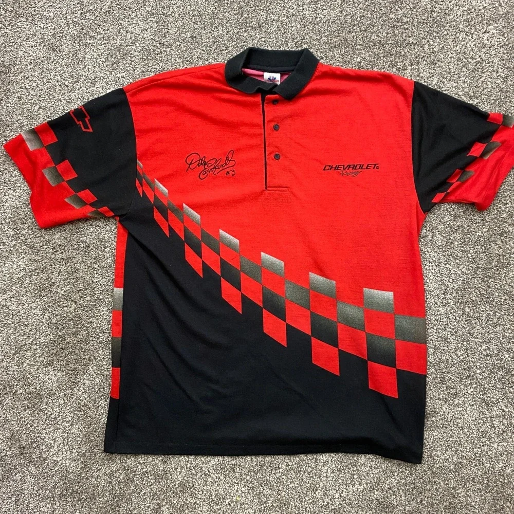 Dale Earnhardt Shirt Mens Large Chevrolet geometric rare racing Nascar - Picture 1 of 13